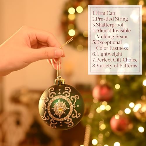 Valery Madelyn 16ct Christmas Tree Decorations Ball Ornaments 3.15 Inches