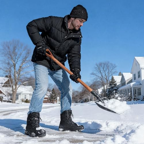 NORTIV 8 Men's Insulated Waterproof Winter Snow Boots