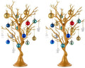NUPTIO Gold Christmas Tree, 22.8 Inch Artificial Display Branch, 2 Pcs