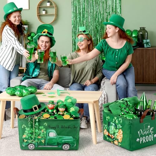 CHENGU 8 Pack Large Gifts Baskets Empty Collapsible Holiday Storage Bin