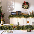 6FT 2Pcs Christmas Cedar Garland with Lights Realistic Faux Pine Garlands
