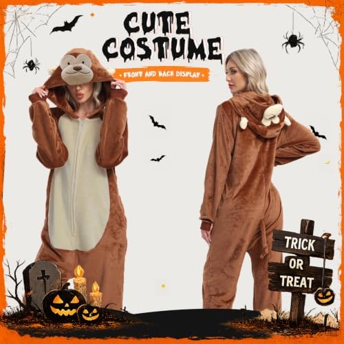 Adult Onesie Pajamas Animal One Piece Costume Halloween Cosplay for Women Men