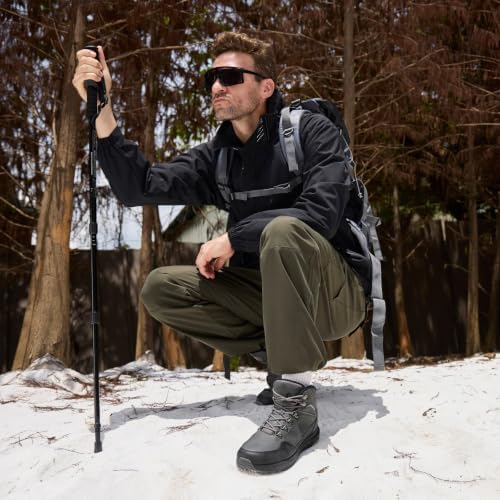 FitVille Winter Boots for Men Snow Boots with Side Zipper & Insulated Layer