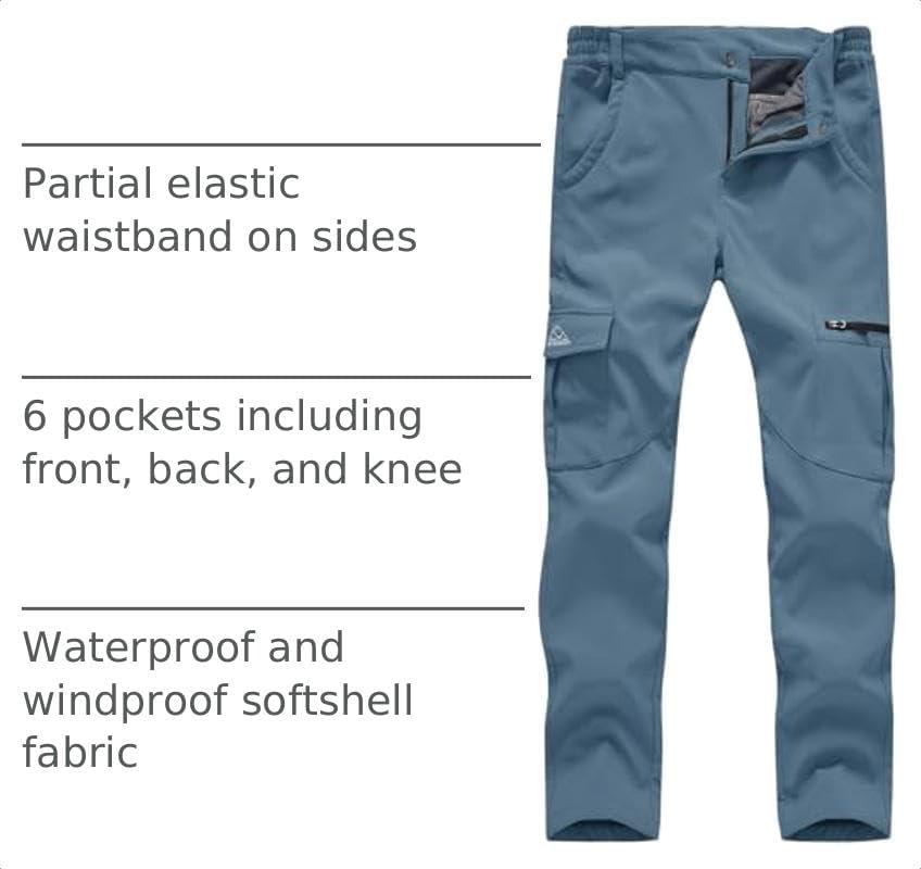 Gopune Women's Waterproof Windproof Outdoor Hiking Snow Ski Insulated Pants