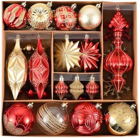 Valery Madelyn 80ct Christmas Tree Decorations Ball Ornaments Set
