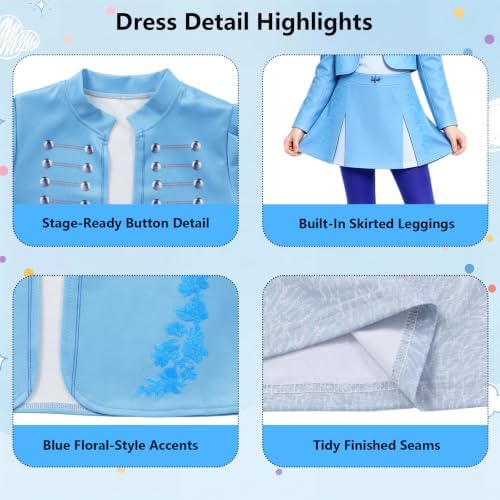 Girls Pink Princess Costume Kids Birthday Dress Up Set with Accessories