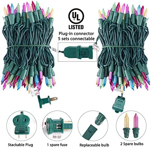 Easter Decorations Mini String Lights - 20 feet 100 Count Multicolor