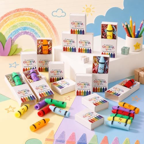 36 Sets Back to School Gifts Crayon Toys with Welcome Boxes
