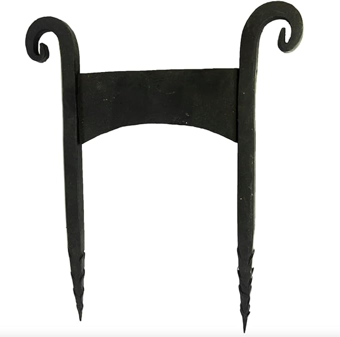 Boot Scraper Hand Wrought Iron Black Old Fashioned Shoe Cleaner Big