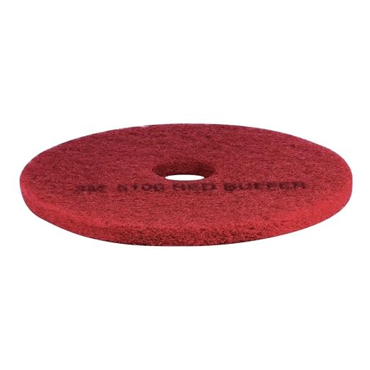 3M Red Buffer Pad 5100, 18 in, 5/Case