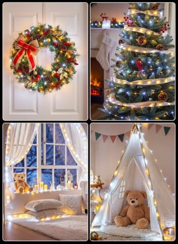 Brightown 12 Pack Battery Operated LED Fairy Lights for Xmas Decor