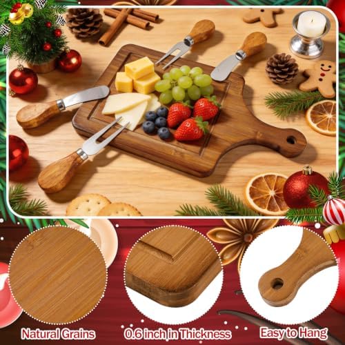 6 Set Christmas Cutting Board Gift Bulk Wooden Cheese Charcuterie Board Set