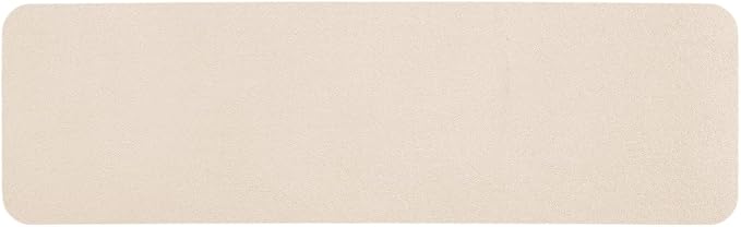 TYUU Bathroom Mat Quick Dry, Bathroom Rugs Non Slip Washable Thin Absorbent Bath Mat Fits Under Door Bathroom Floor Mat Perfect for Bath, Shower, or Sink 17"x59" Beige