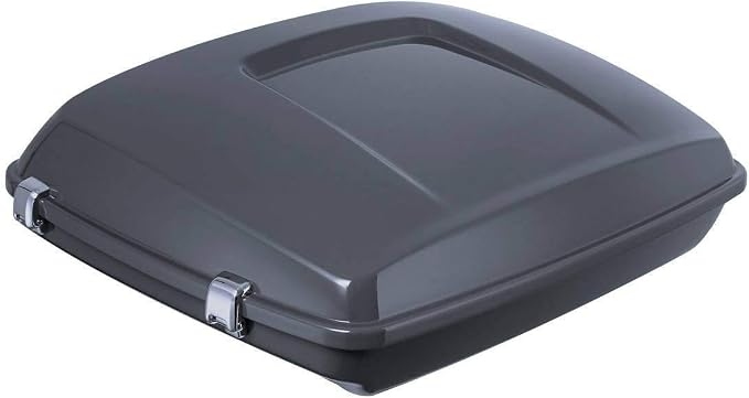 TCMT ABS Razor Gunship Gray Motorcycle Trunk Fit For Harley 2014-2025 Street Glide Special Road Glide Street Glide Road King Road Glide Special Pack