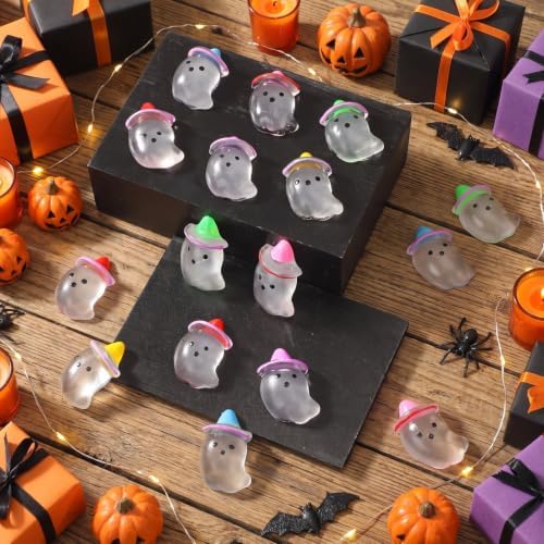 Thenshop 24 Pcs Halloween Clear Ghost Balls 6 Style Halloween Party Favors