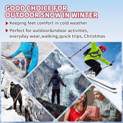 Mens Snow Boots, Mens Winter Boots, Mens Winter Trekking Snow Boots, Winter Boots for Men Waterproof Fur Lined Warm Winter Boots Men Lace up Snow Ankle Shoes Outdoor Anti-Slip Lightweight Hiking Boot