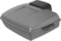 Advanblack Road Glide Tour Trunk Pack Charcoal Denim Chopped Tour Trunk Pack Backrest Pad for '97-'25 Harley Touring Road King Street Glide Electra Glide CVO models