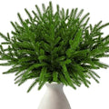 24Pcs 13.8" Norfolk Pine Stems Artificial Christmas Greenery Picks