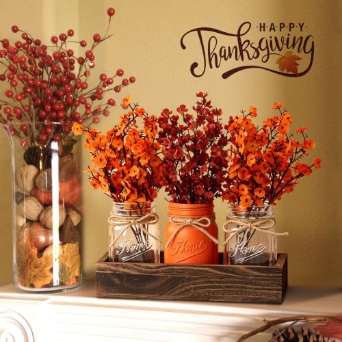 Fall Thanksgiving Table Centerpiece, Farmhouse Table Kitchen Decor for Home