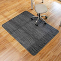BARoyal Office Chair Mat for Hardwood Floor Under Desk Computer Rolling Chair Mat for Wood/Tile Floor Non-Slip Heavy Duty Desk Rug PVC Plastic Hard Floor Protector 30" x 48"(Metallic Black)