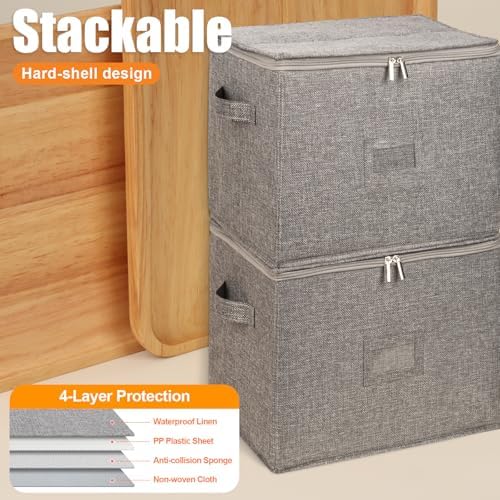 Kukikan Champaign Flute Storage Holder, Hard Shell, 2 Pack for 24 Glass