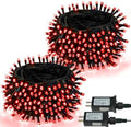 2 Pack 200 LED Christmas Lights 13 Modes Extendable Christmas Tree Lights