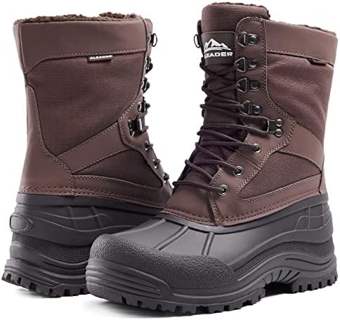 ALEADER Men's Waterproof Winter Snow Boots Thinsulate