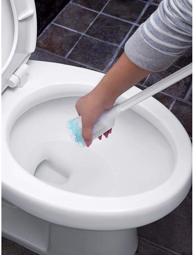 Fuller Brush Toilet Bowl Swab with Extra Strength Bowl Cleaner – Scratch-Free Toilet Bowl Cleaning, Long Handle, Deep Cleaning Under Rim