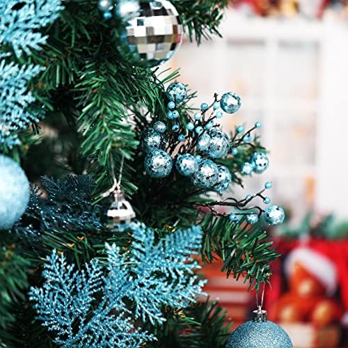 Sratte 94 Pcs Christmas Tree Ornaments Decoration Set,Blue