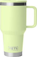 YETI Rambler 30 oz Travel Mug with Flip Straw Lid – Stainless Steel, Vacuum Insulated, Leakproof, Cup Holder Friendly, Grasshopper