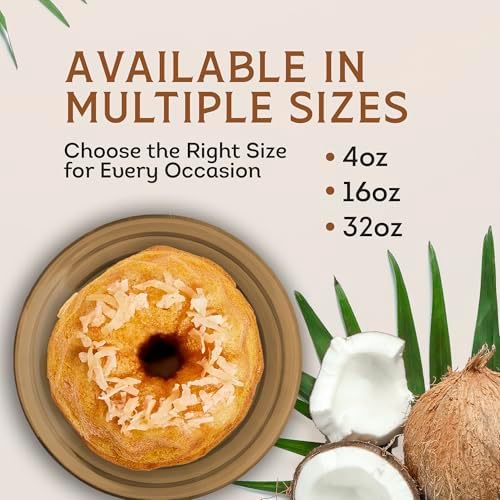 TORTUGA Caribbean Coconut Rum Cake - 16 oz Rum Cake - The Perfect Premium Gourmet Gift for Gift Baskets, Parties, Holidays, and Birthdays