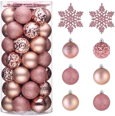 Valery Madelyn 50ct Christmas Tree Decorations Ball Ornaments 2.36 Inches