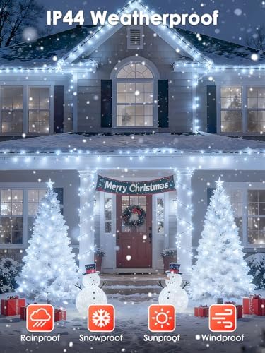 OZS Connectable 2PK 400LED, 164FT Christmas String Lights with Remote