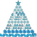 Jenaai Blue 74 Pcs Christmas Ball Ornaments Tree Decorations
