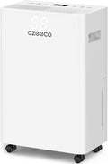 34 Pint Dehumidifier for Basement up to 2500 Sq.Ft, ozeeco Home Dehumidifier with Drain Hose, Ionizer, Humidity Control, Ultra Quiet, Child Lock, 24H Timer for Bedroom, Bathroom, RV