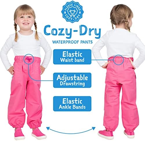 JAN & JUL Cozy-Dry Rain & Snow Pants for Toddlers