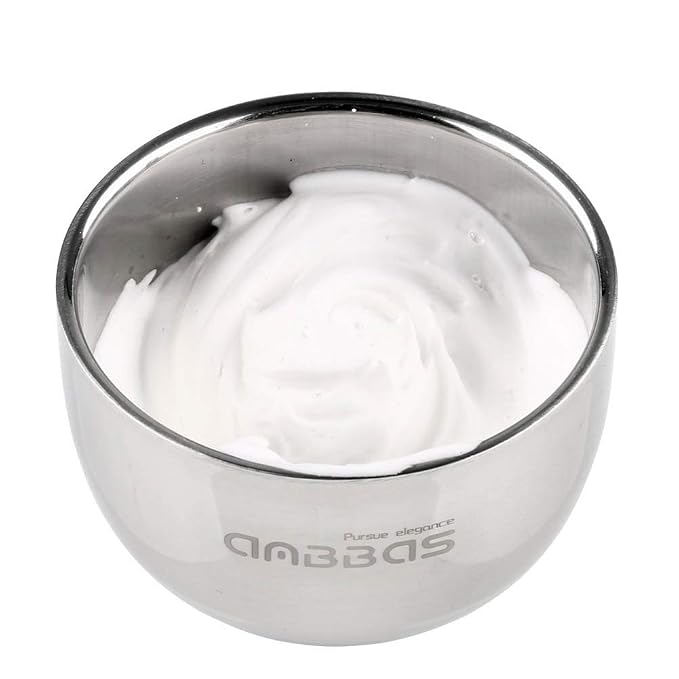 Anbbas 3IN1 Shaving Brush Set, with Synthetic Badger Hair Wood Handle,Stainless Steel Stand and Bowl,Perfect for Men Traditional Wet Shave