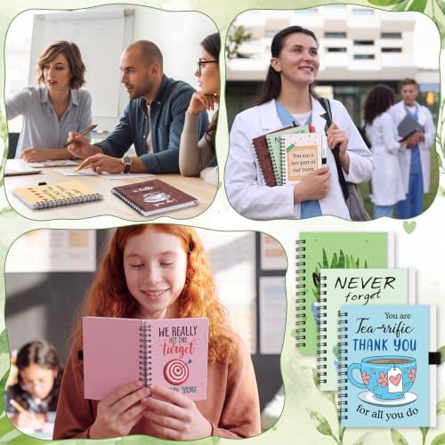 Gueevin 72 Pcs/36 Set Inspirational Notebook Pen Gifts Bulk, Team