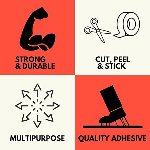PSBM Red Packing Tape, 12 Rolls, 2 Mil Thick, 1.88 Inch Wide, 55 Yards Per Roll, Total 660 Yards, Colored Tape for Sealing Cartons, Packaging, Shipping & Moving