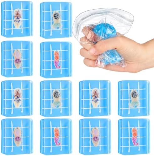 Meooeck 12 Pcs Pool Party Fidgets - Blue Putty with Swimmers Fidgets