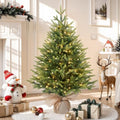 Alupssuc 3ft Prelit Artificial Mini Christmas Tree for Tabletop Desk Decor