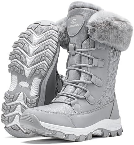 HOBIBEAR Women's Winter Snow Boots Warm Faux Fur