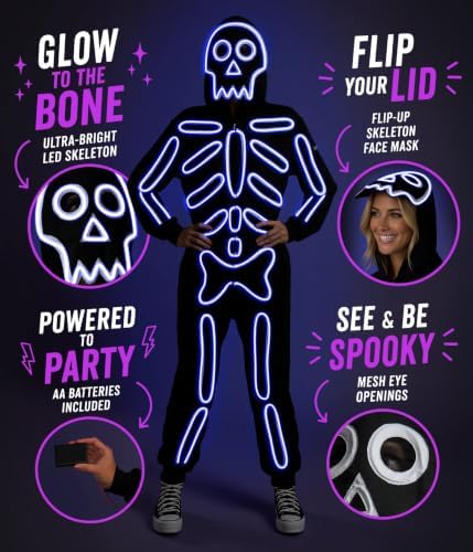 Tipsy Elves Skeleton Halloween Jumpsuit Costume for Women
