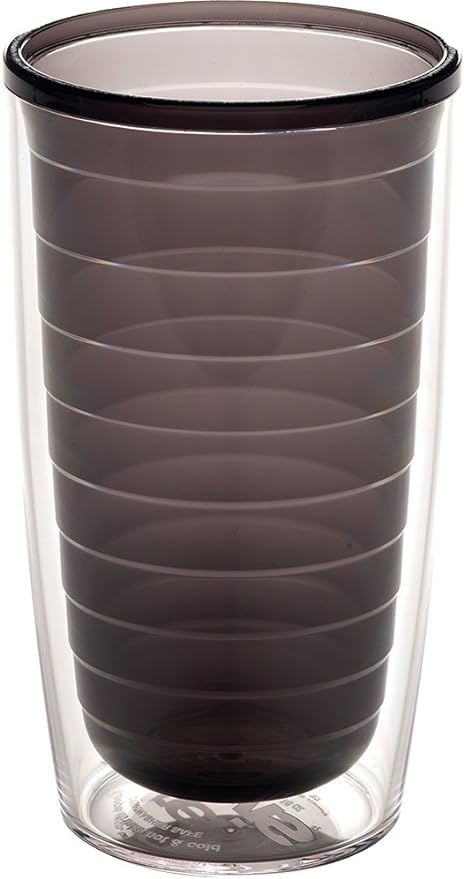 Tervis Clear & Colorful Tabletop Made in USA Double Walled Insulated Tumbler Travel Cup Keeps Drinks Cold & Hot, 16oz, Quartz