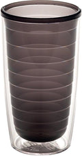 Tervis Clear & Colorful Tabletop Made in USA Double Walled Insulated Tumbler Travel Cup Keeps Drinks Cold & Hot, 16oz, Quartz