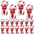 Haull 18 Pcs Valentine Heart Shaped Stuffed Animals Dogs Bulk Gifts 4" Mini Plushies Soft Small Cute Dogs Toys for Kids Adults Party Favors Home