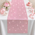 Disco Party Decorations - Pink Glitter Disco Table Runner