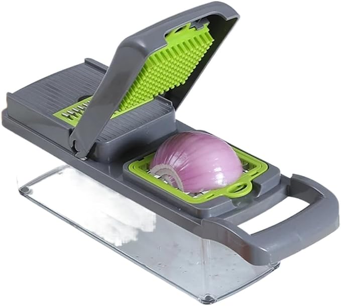 Vegetable Cutter Slicer with Drain Basket Potato Peeler Carrot Grater Kitchen Tool Set(14 in 1)