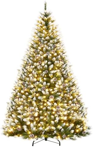 Garvee 7.5 ft Pre-Decorated Artificial Christmas Tree Prelit