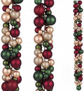 2 Pcs 6 ft Christmas Ball Ornament Garland, Retro